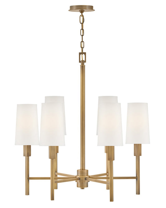 Fenwick LED Chandelier in Heritage Brass