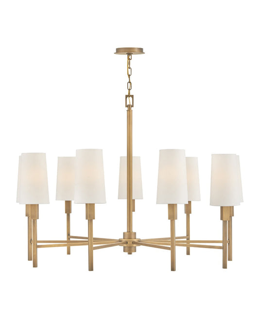 Fenwick LED Chandelier in Heritage Brass