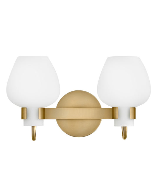 Sylvie LED Vanity in Heritage Brass
