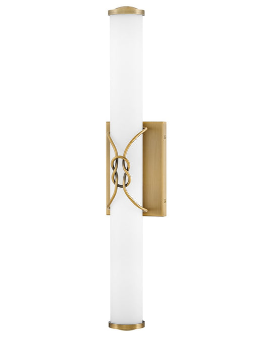 Kitts LED Vanity in Lacquered Brass