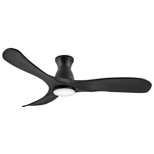 Swell Flush Illuminated 56"Ceiling Fan in Matte Black