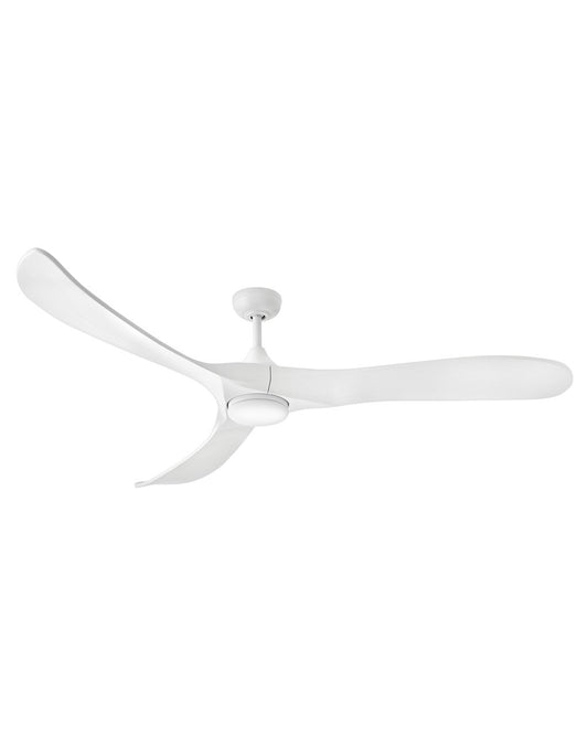 Swell Illuminated 72"Ceiling Fan in Matte White