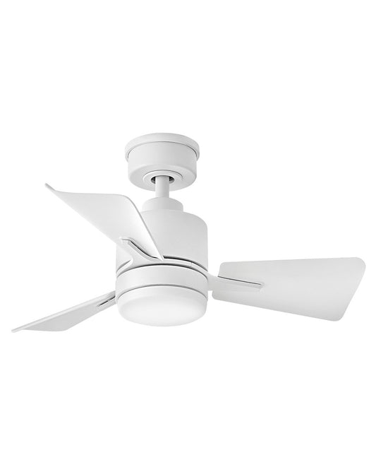 Atom 30"Ceiling Fan in Matte White