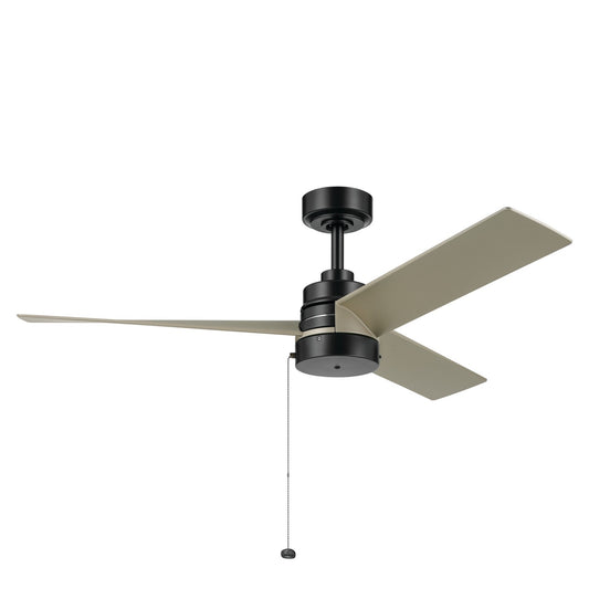 Spyn Lite 52"Ceiling Fan in Satin Black