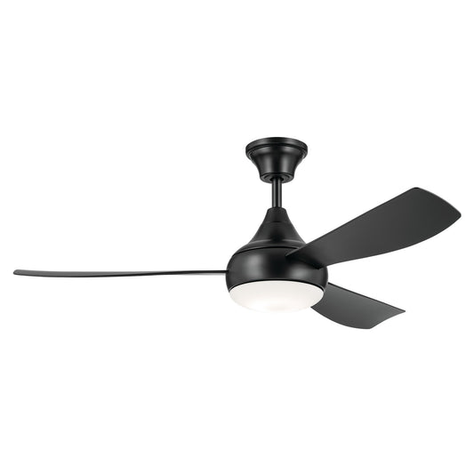 Ample 54"Ceiling Fan in Satin Black