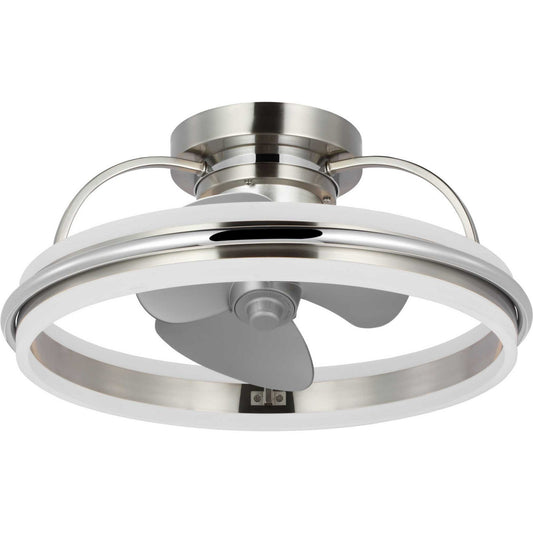Progress Lighting - P250116-009-30 - Ceiling Fan - Burnett - Brushed Nickel