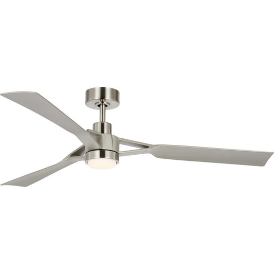 Progress Lighting - P250117-009-30 - 60" Ceiling Fan - Belen - Brushed Nickel