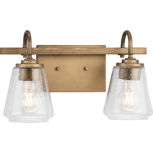 Martenne Two Light Bath & Vanity in Aged Bronze