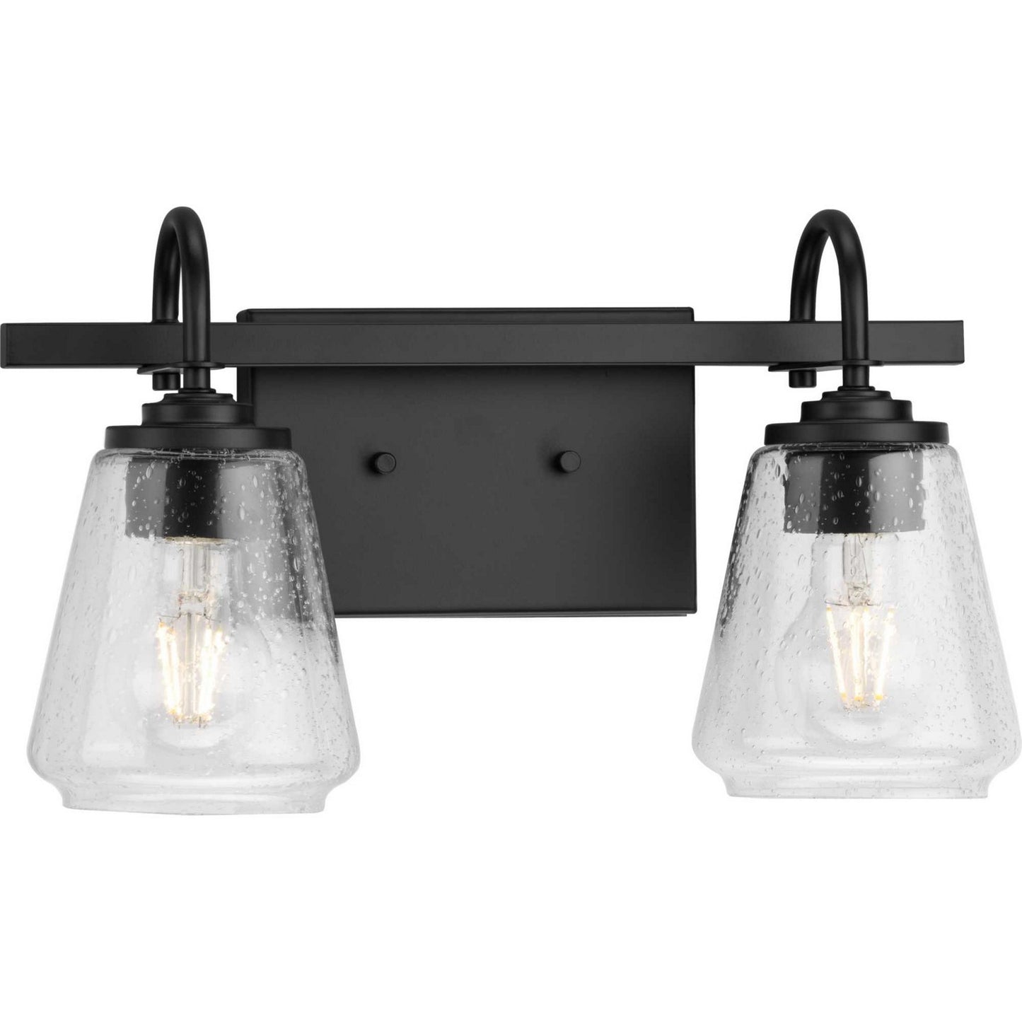 Martenne Two Light Bath & Vanity in Matte Black