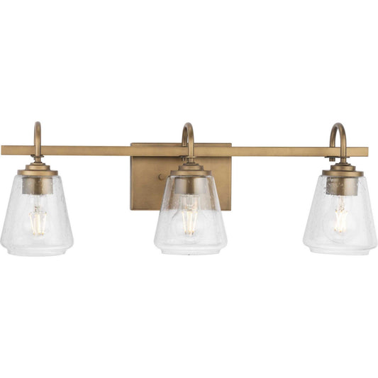 Martenne Three Light Bath & Vanity in Aged Bronze