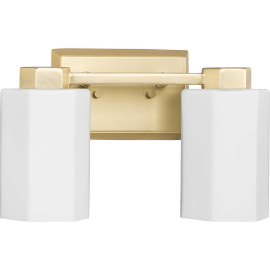 Estrada Two Light Bath & Vanity in Brushed Gold