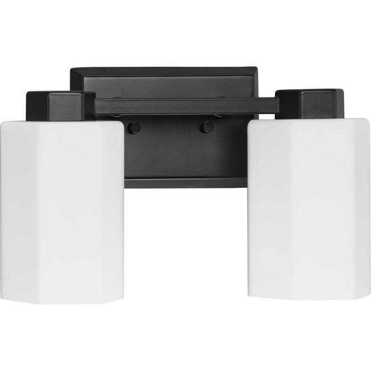 Estrada Two Light Bath & Vanity in Matte Black