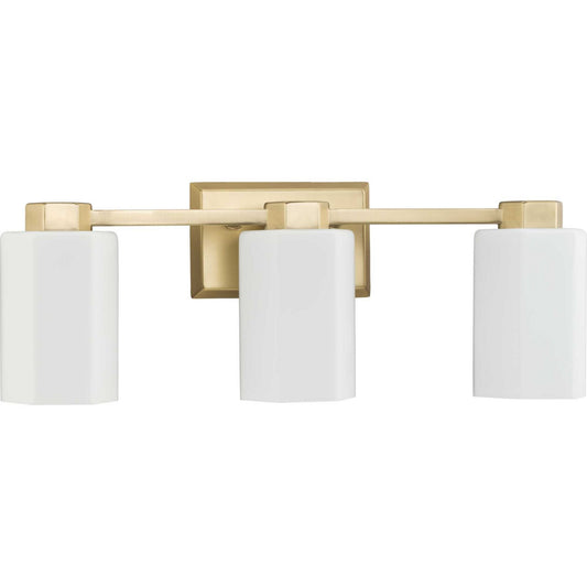 Estrada Three Light Bath & Vanity in Brushed Gold