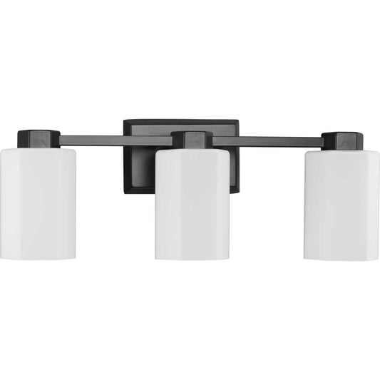 Estrada Three Light Bath & Vanity in Matte Black
