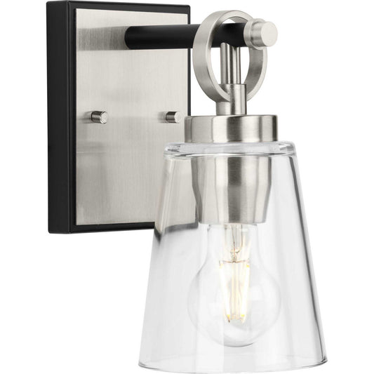 Cassell One Light Bath & Vanity Light in Brushed Nickel