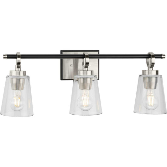 Cassell Three Light Bath & Vanity in Brushed Nickel