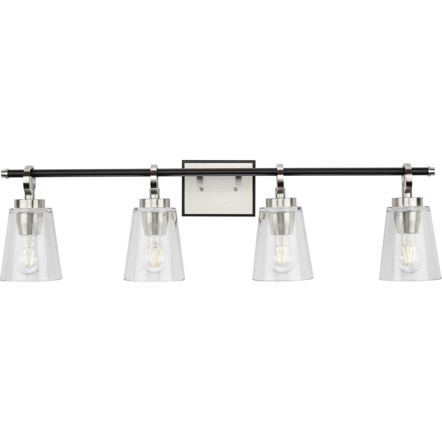 Cassell Four Light Bath & Vanity in Brushed Nickel