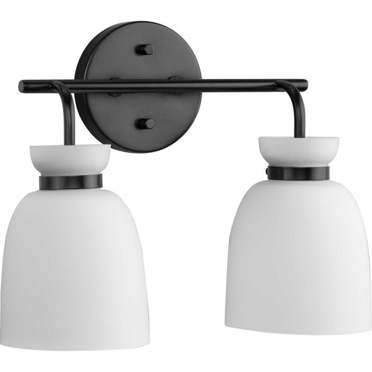 Lexie Two Light Bath & Vanity in Matte Black