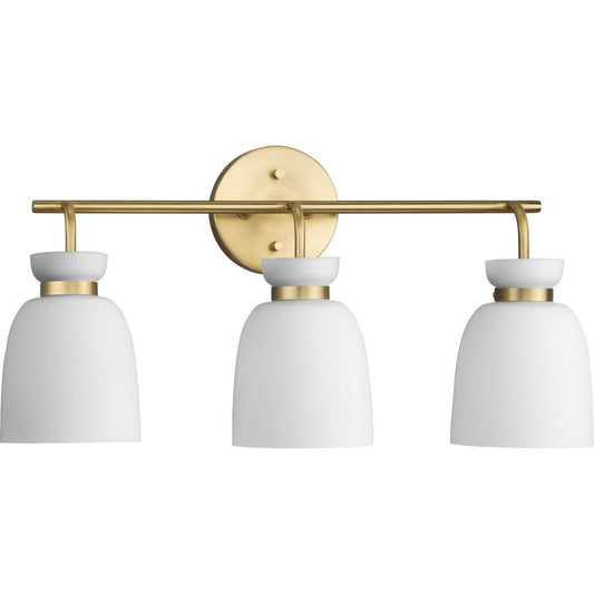 Lexie Three Light Bath & Vanity in Brushed Gold