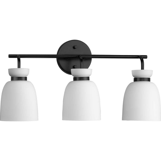 Lexie Three Light Bath & Vanity in Matte Black
