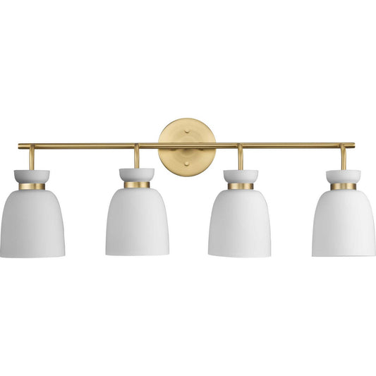 Lexie Four Light Bath & Vanity in Brushed Gold