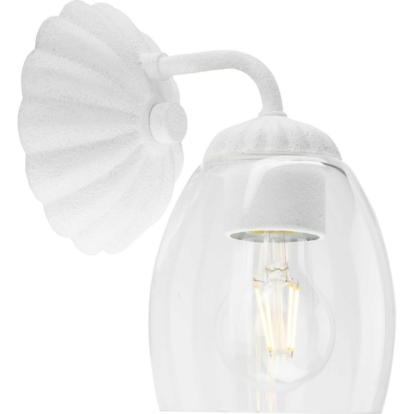 Quillan One Light Bath & Vanity Light in White Plaster