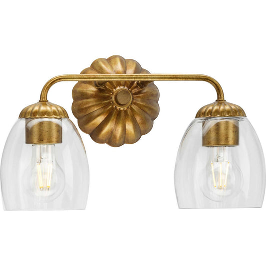 Quillan Two Light Bath & Vanity in Gold Ombre