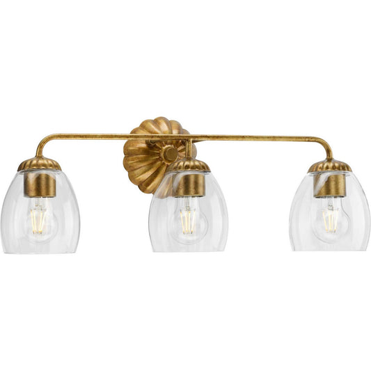 Quillan Three Light Bath & Vanity in Gold Ombre