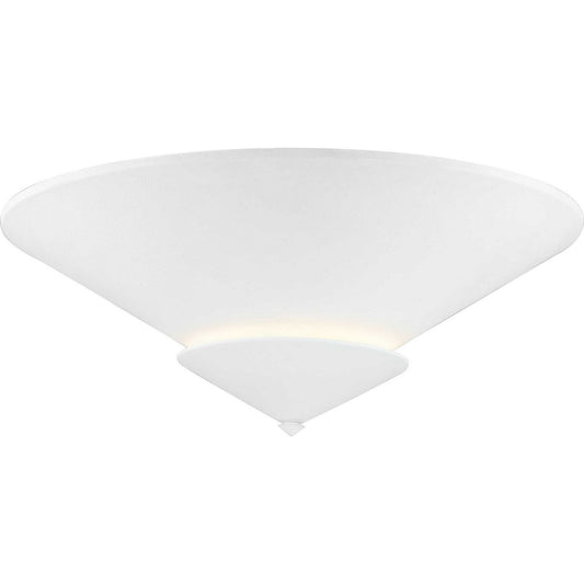 Pinellas Four Light Flush Mount in White Plaster