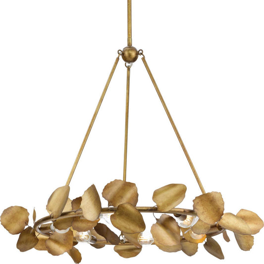 Progress Lighting - P400359-204 - Six Light Chandelier - Laurel - Gold Ombre