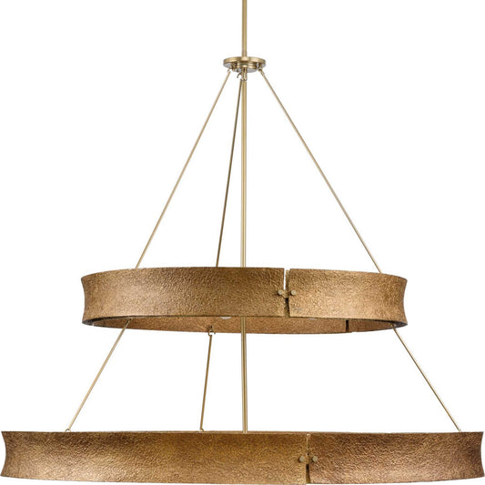 Lusail 13 Light Chandelier in Soft Gold