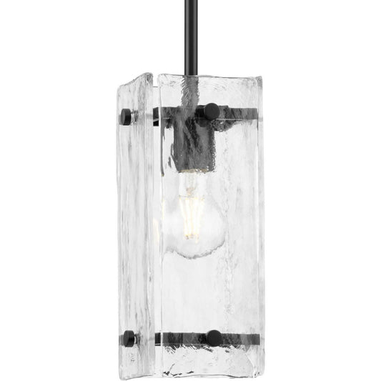 Rivera One Light Pendant in Matte Black