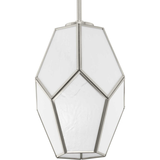 Latham One Light Pendant in Brushed Nickel