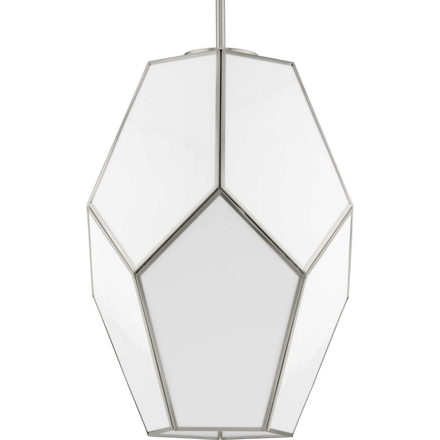 Latham One Light Pendant in Brushed Nickel