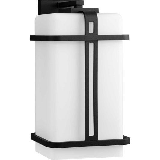 Ellery One Light Outdoor Wall Lantern in Black