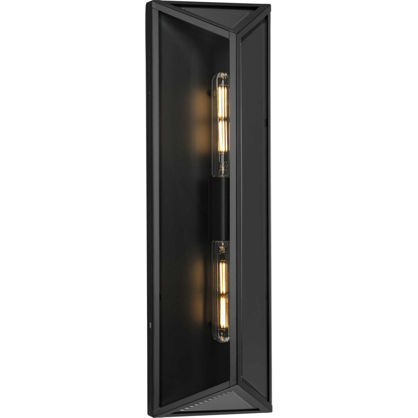 Bristol Two Light Outdoor Wall Lantern in Matte Black