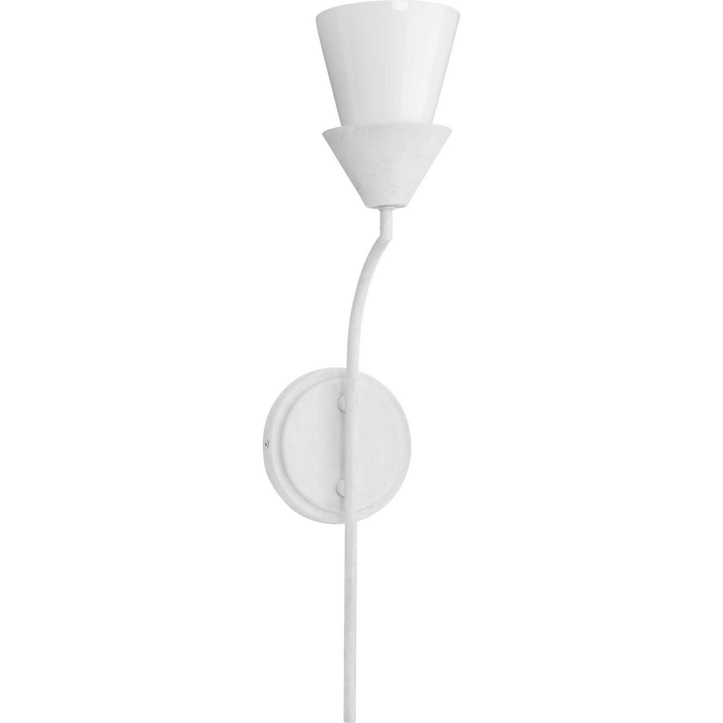 Pinellas One Light Wall Bracket in White Plaster