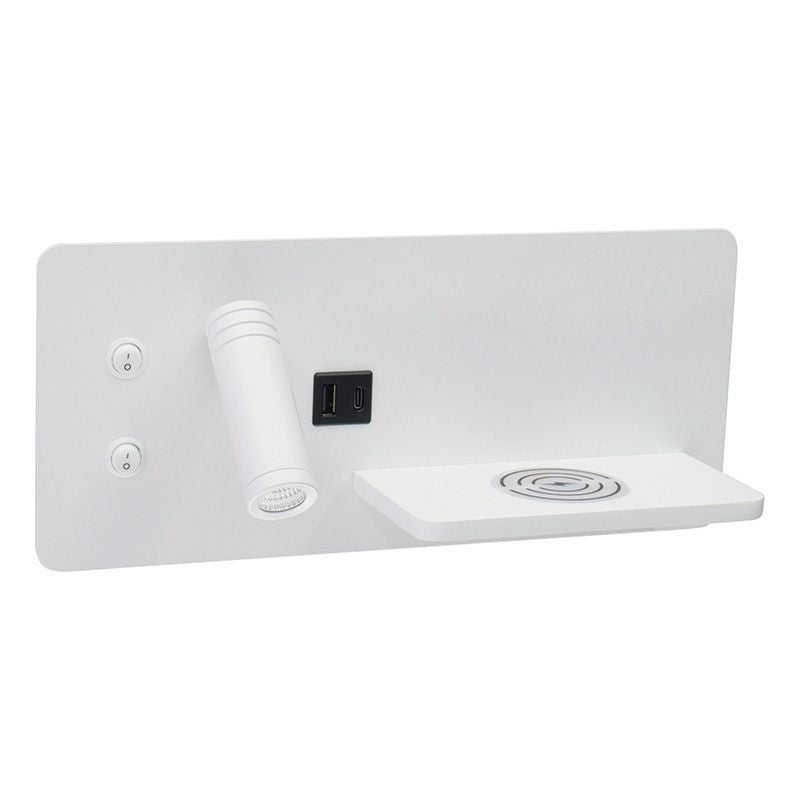 Bedside Reading Light Surf in White