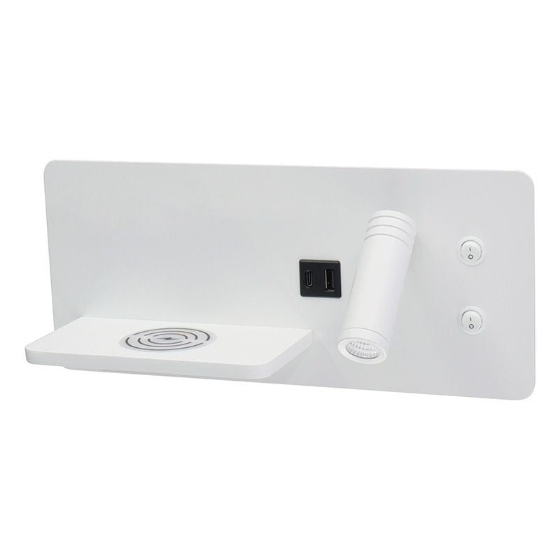 Bedside Reading Light Surf in White
