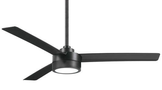 Roto LED 52"Ceiling Fan in Coal Black
