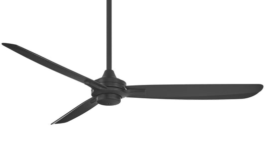 Rudolph Wet 60"Ceiling Fan in Coal Black