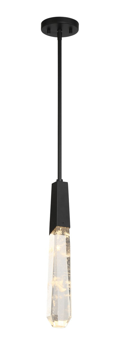 Drifting Droplets LED Pendant in Coal Black