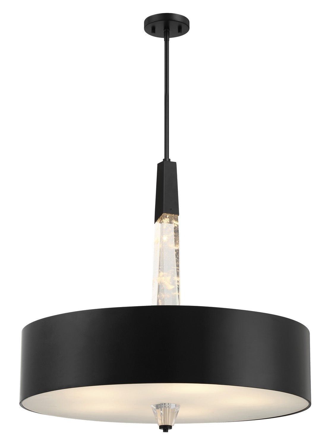 George Kovacs - P1285-66A-L - LED Pendant - Drifting Droplets - Coal Black