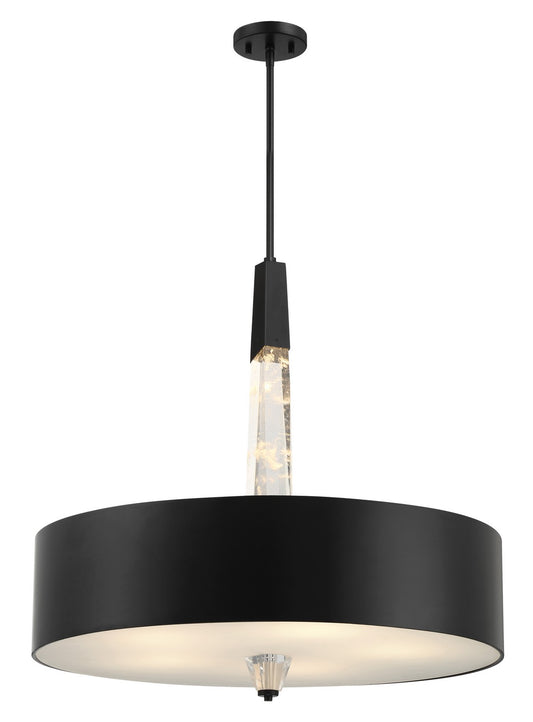 George Kovacs - P1285-66A-L - LED Pendant - Drifting Droplets - Coal Black
