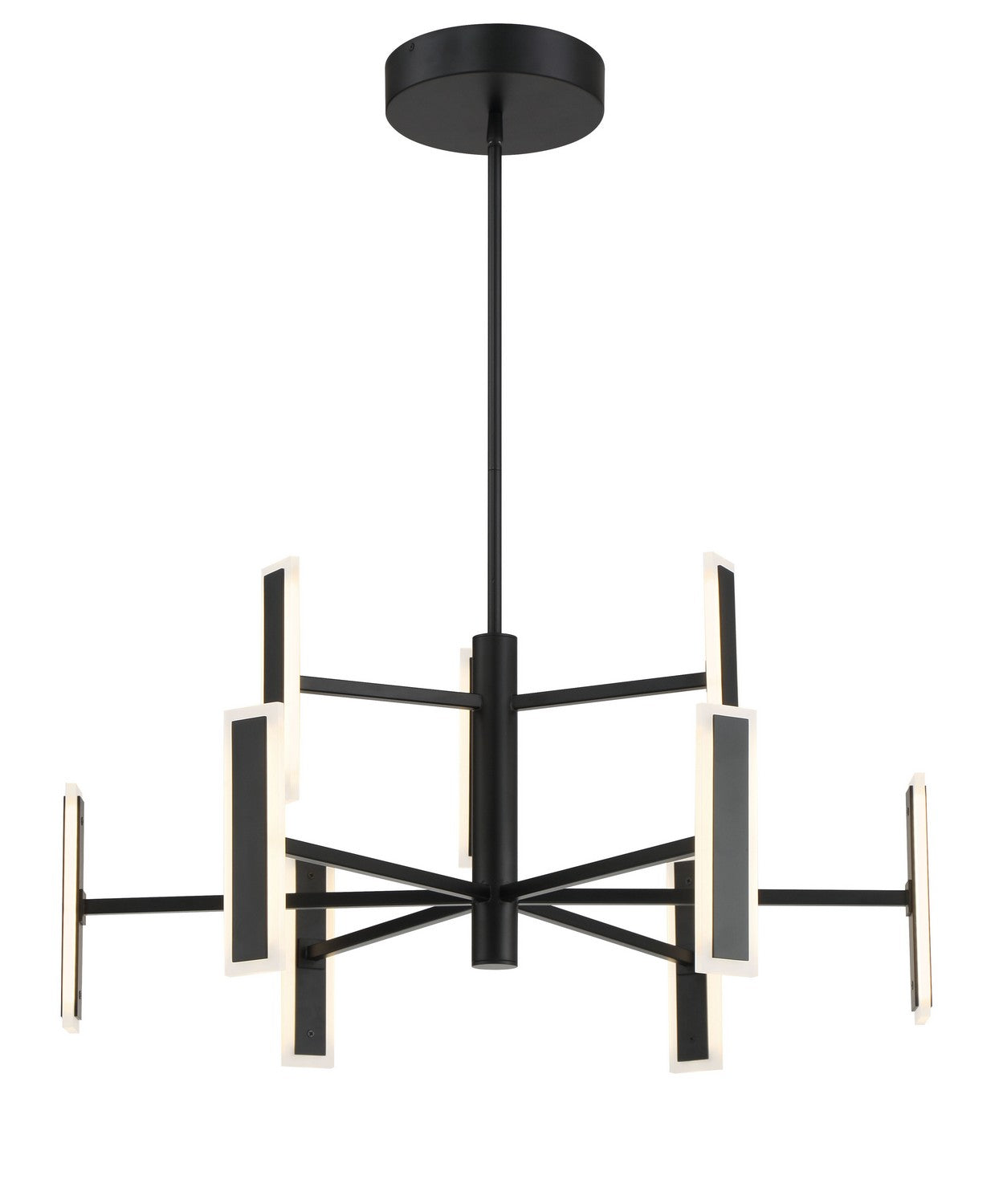 George Kovacs - P1419-66A-L - LED Chandelier - Edge - Coal Black