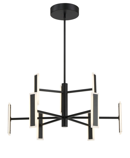 George Kovacs - P1419-66A-L - LED Chandelier - Edge - Coal Black