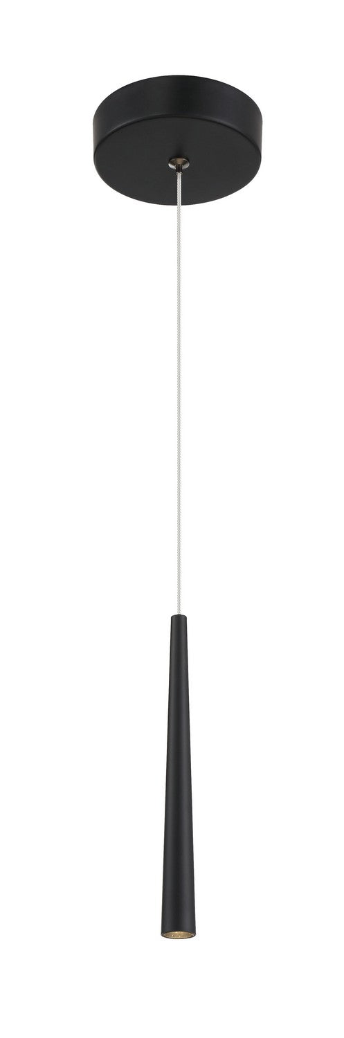 Stretch LED Mini Pendant in Coal Black