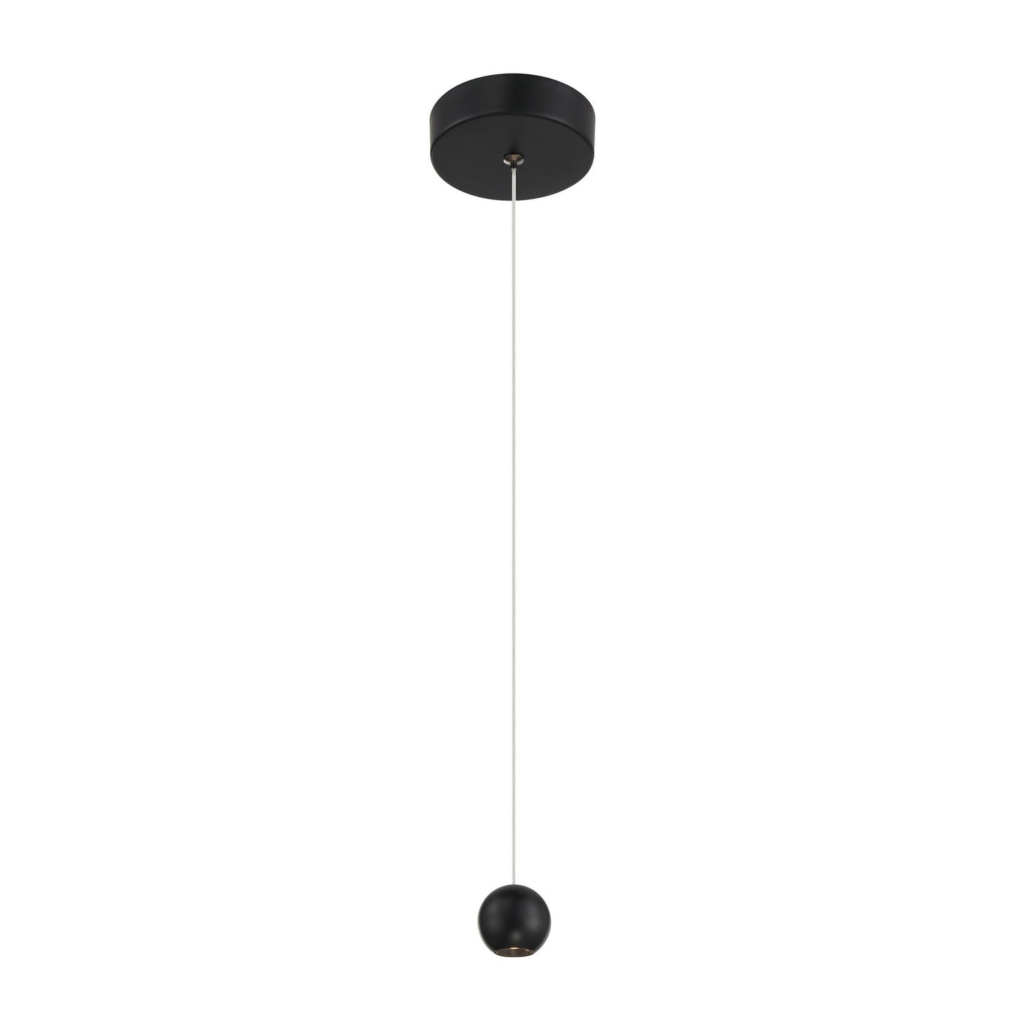 Itty LED Mini Pendant in Coal Black