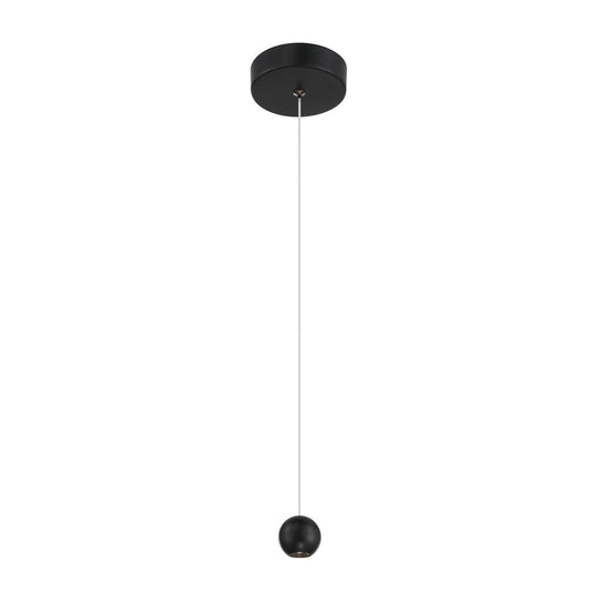 Itty LED Mini Pendant in Coal Black