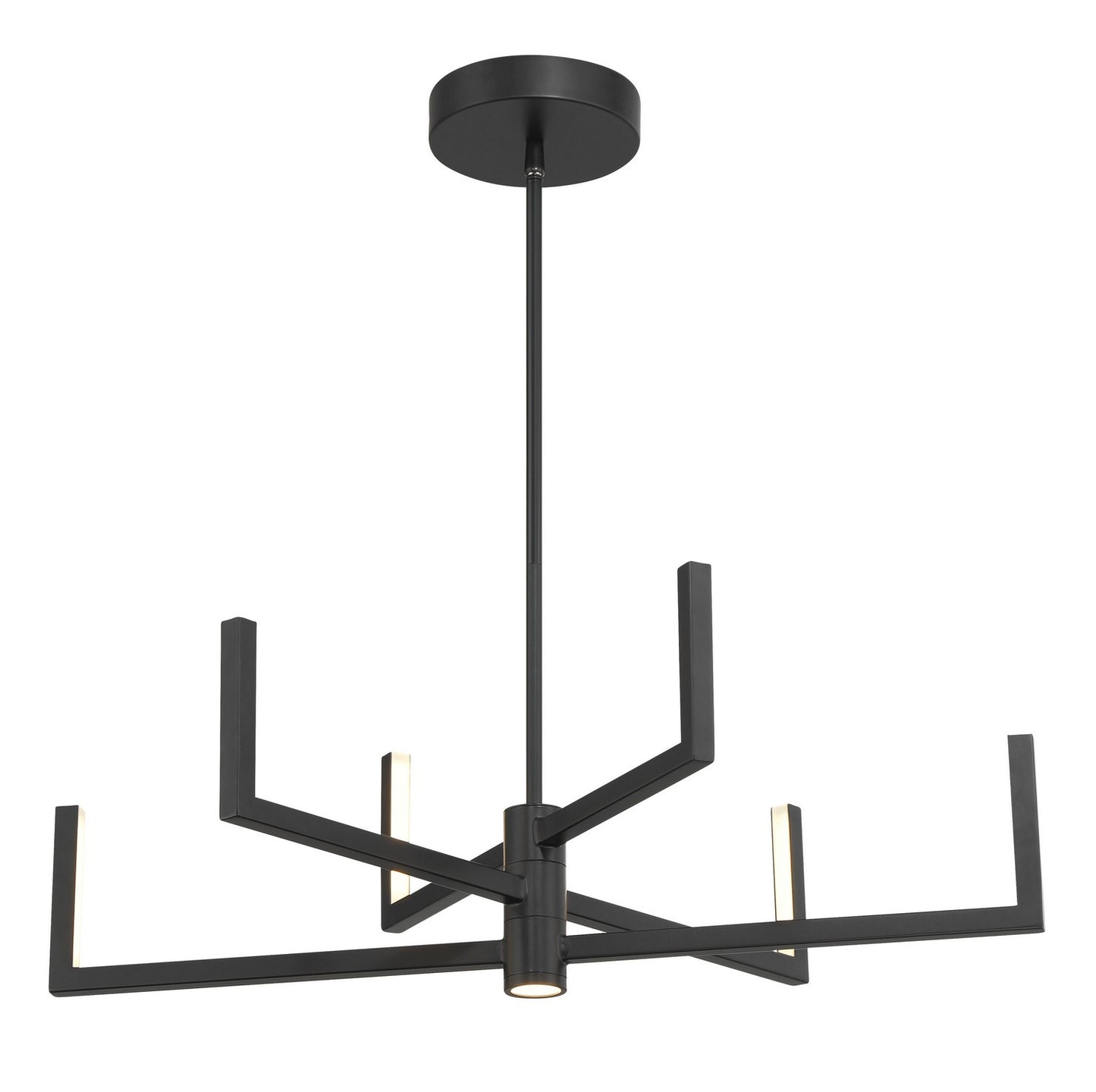 Articular LED Chandelier in Coal Black